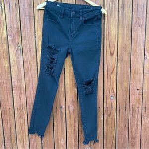 Black American Eagle skinny jeans
